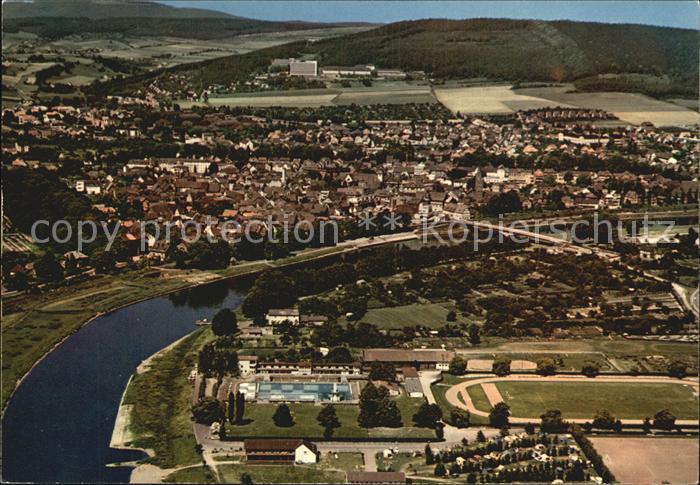 Hoexter Weser Luftbild