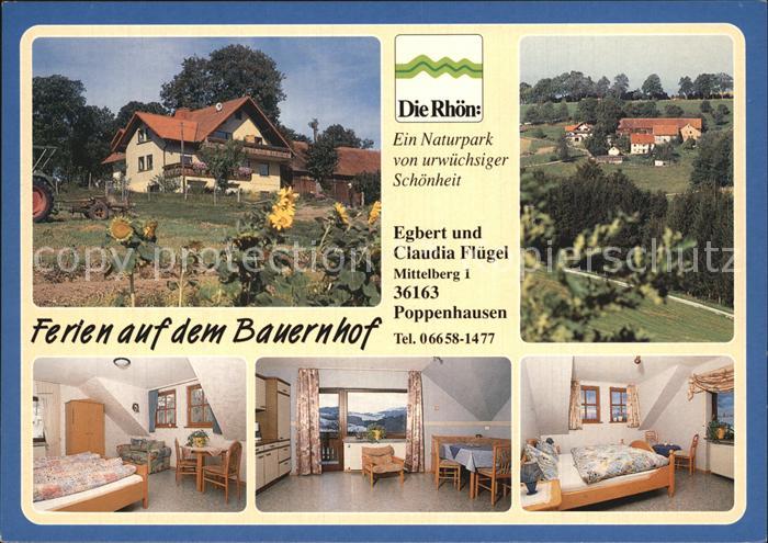 Poppenhausen Rhoen Naturpark Bauernhof Ferienwohnung