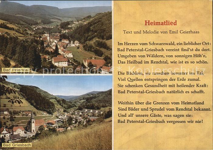 Bad Peterstal-Griesbach Bad Griesbach Heimatlied