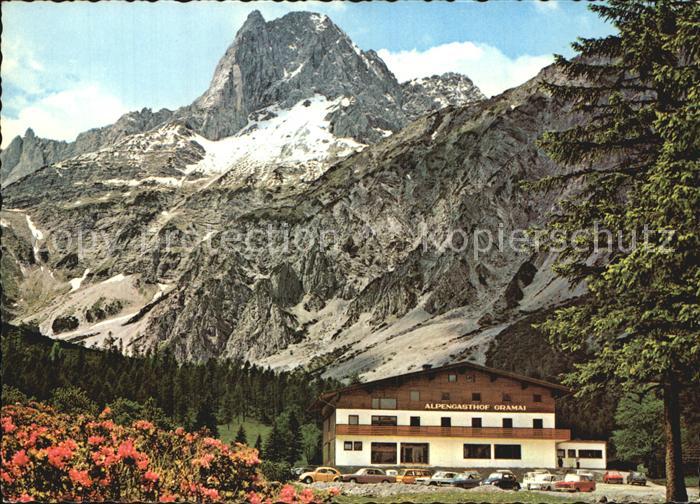 Tirol Region Alpengasthof Gramai Lamsenspitze Karwendelgebirge