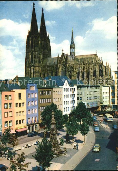 Koeln Rhein Altermarkt Dom