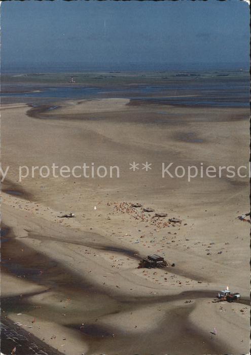 St Peter-Ording Nordseeheilbad Ordinger Sandbank Luftaufnahme