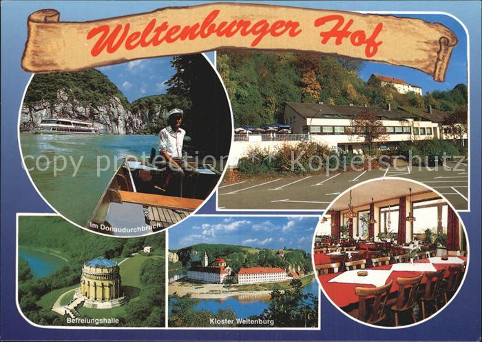 Kelheim Weltenburger Hof Gaststaette Kloster Befreiungshalle