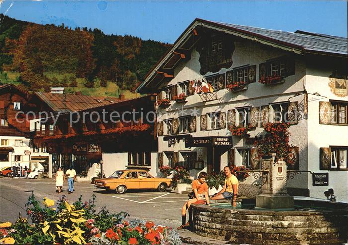 Oberstaufen Oberallgaeu Bayern Marktplatz