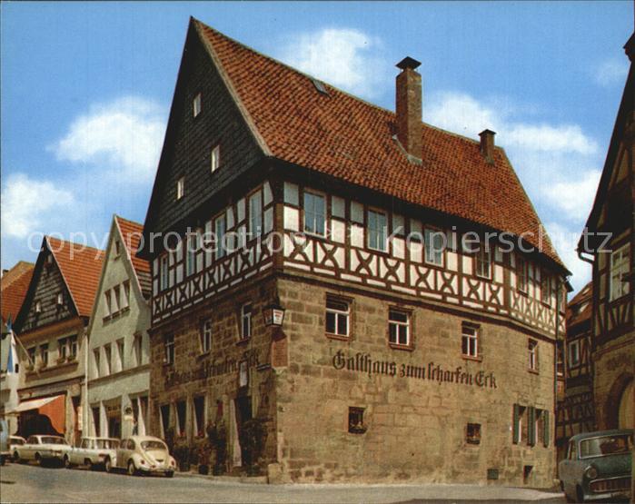 Kronach Oberfranken Lucas-Cranach-Geburtshaus  Gasthaus zum Scharfen Eck