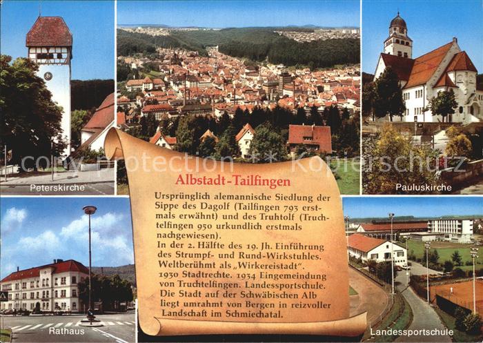 Tailfingen Albstadt Kirchen Fliegeraufnahme Fliegeraufnahme