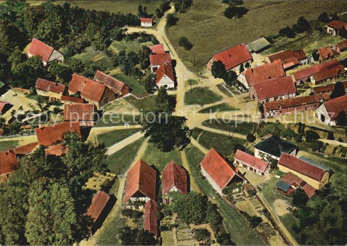 HANNOVER  CITY Han. Wendland Rundling Fliegeraufnahme Schreyahn