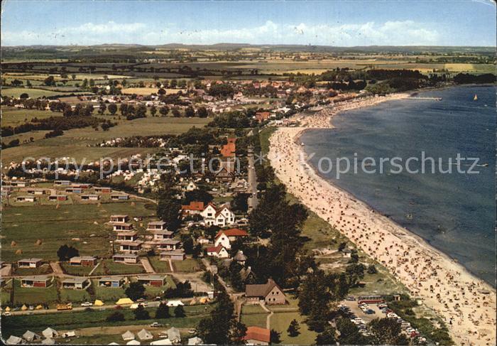 Scharbeutz Ostseebad Fliegeraufnahme mit Strand