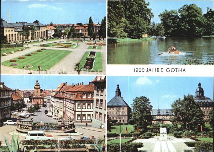 Gotha Thueringen Orangerie Gondelteich Hauptmarkt Schloss-Friedenstein