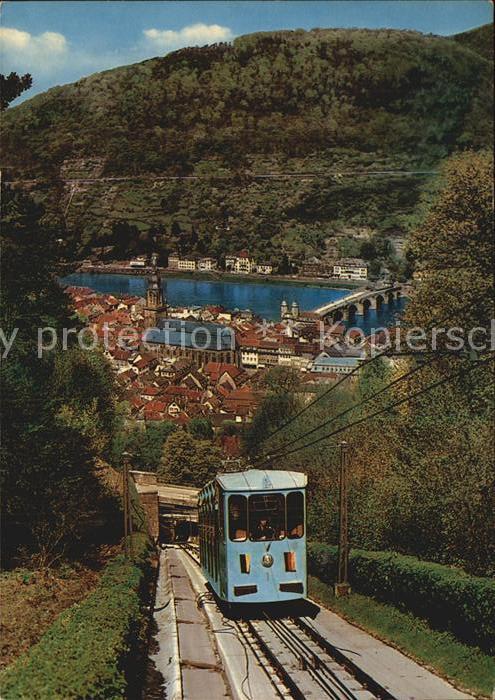 Heidelberg Neckar Bergbahn zum Schloss und Molkenkur