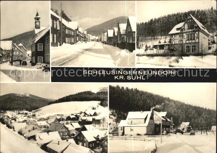 Schleusingerneundorf Ortspartien im Winter