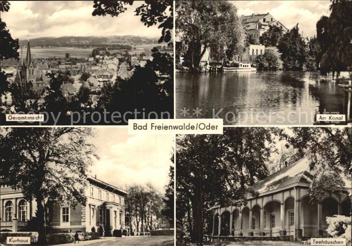 Bad Freienwalde Kurhaus Teehaeuschen Kanal