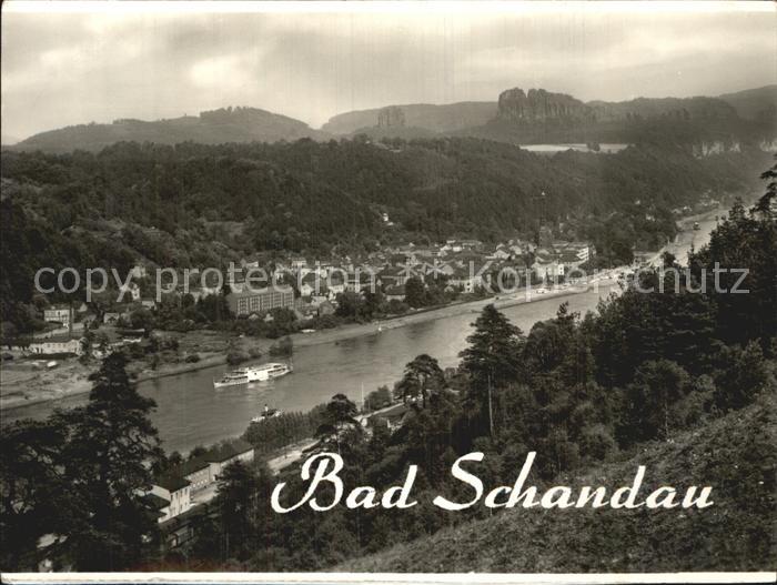 Bad Schandau mit Schrammsteinen