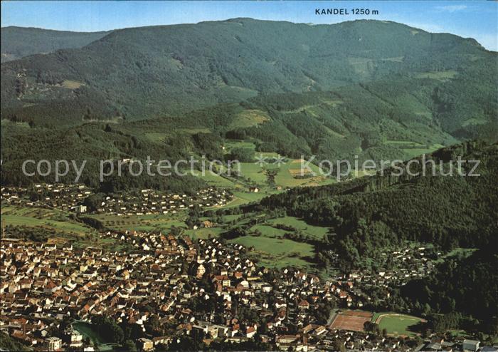 Waldkirch Breisgau Fliegeraufnahme mit Kandel