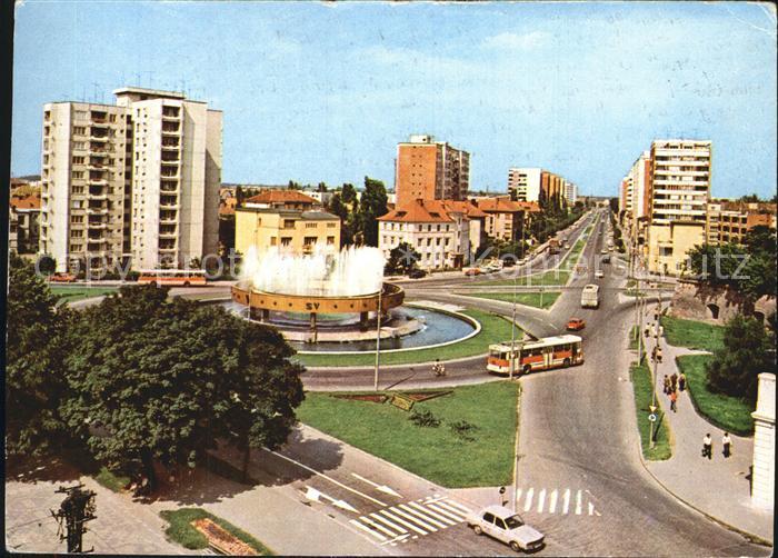 Timisoara Platz mit Brunnen
