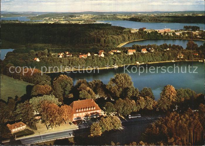 Ploen See Fliegeraufnahme Fegetasche Hote Restaurant