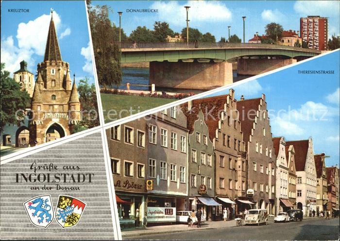 INGOLSTADT  CITY Kreuztor Donaubruecke Theresienstrasse