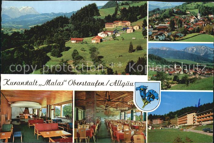 Oberstaufen Oberallgaeu Bayern Kuranstalt Malas Panorama Speisesaal Kaminzimmer