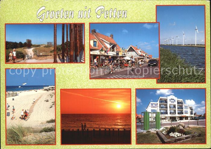 Petten Windraeder Strand Hotels Sonnenuntergang