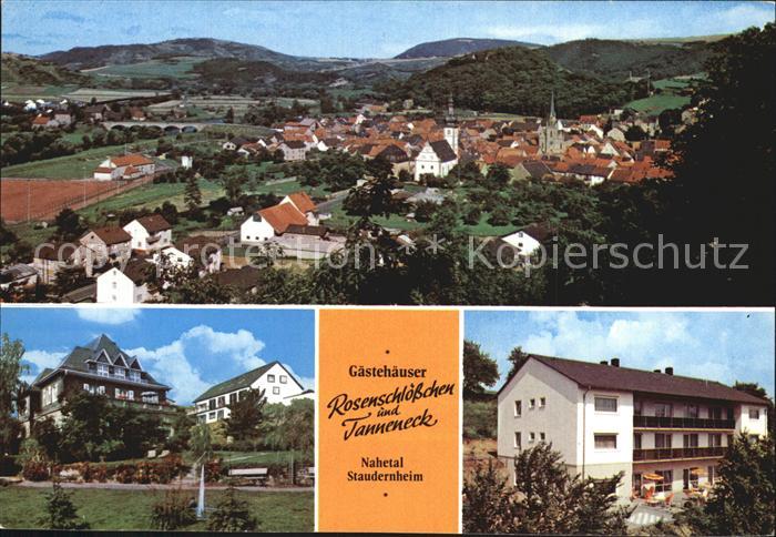 Staudernheim Gaestehaeuser Rosenschloesschen und Tanneck
