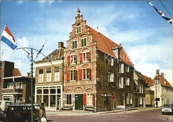 Harlingen Friesland Oude Gevel Blauwe Hand