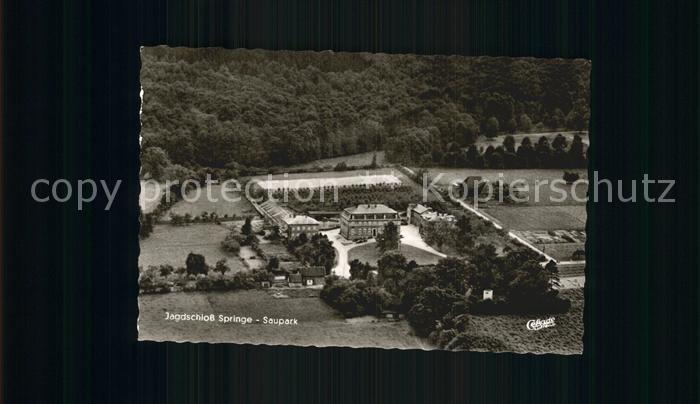 Springe Deister Fliegeraufnahme Jagdschloss Saupark