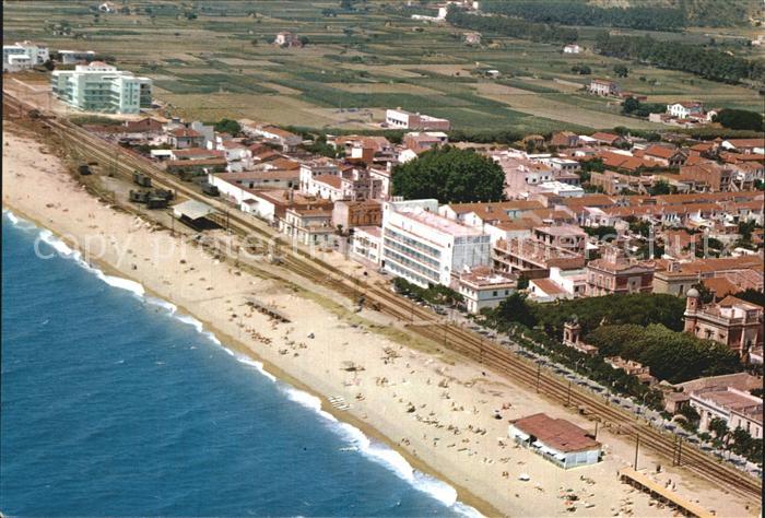 Malgrat de Mar Fliegeraufnahme mit Strand