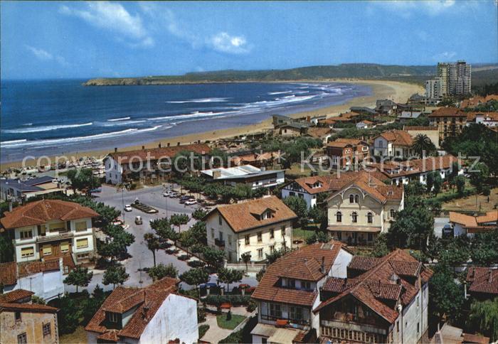 Oviedo Asturias Fliegeraufnahme Salinas Strand
