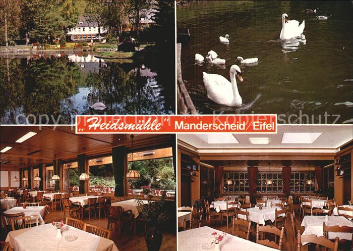Manderscheid Eifel Cafe Restaurant Hotel Heidsmuehle