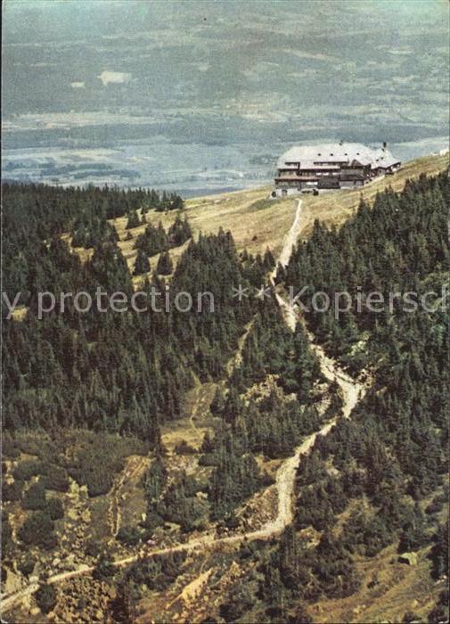 Karkonosze Fliegeraufnahme Schronisko PTTK