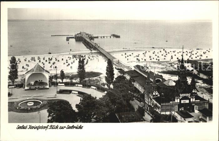 Heringsdorf Ostseebad Usedom Blick zur Seebruecke