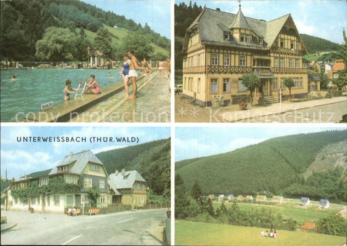 Unterweissbach Schwimmbad Gasthof Lichte Ortsansicht
