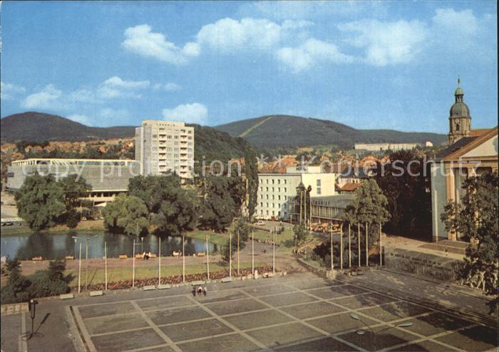 Suhl Thueringer Wald Warenhaus Centrum Wohnhochhaus Interhotel Thueringen Touris