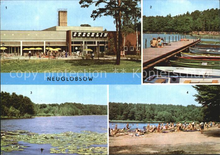 Neuglobsow Badestrand Dagow See Stechlinsee Anlegestelle FDGB Heim