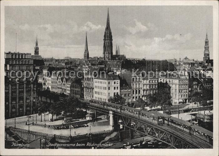 HAMBURG  CITY Stadtpanorama Roedingsmarkt