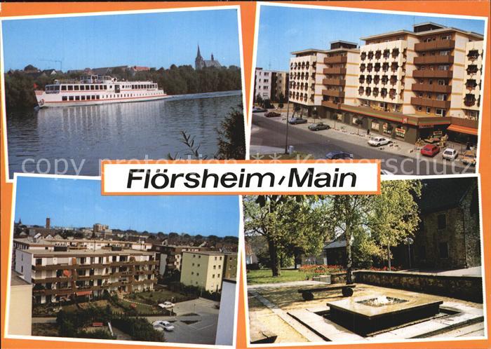 Floersheim Main Faehrschiff Stadtansichten