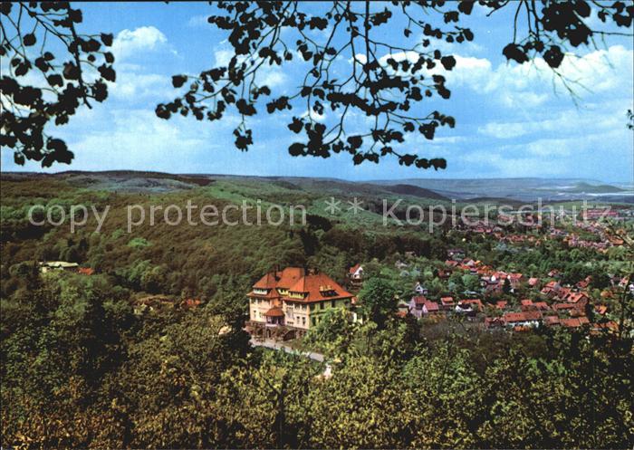 Gernrode Harz Blick zum FDGB Erholungsheim Stubenberg
