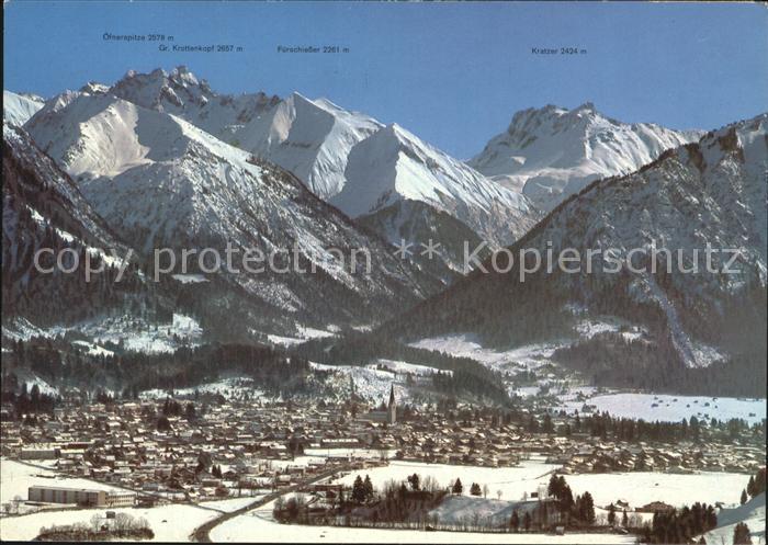 Oberstdorf oefnerspitze Grosser Krottenkopf Fuerschiesser Kratzer