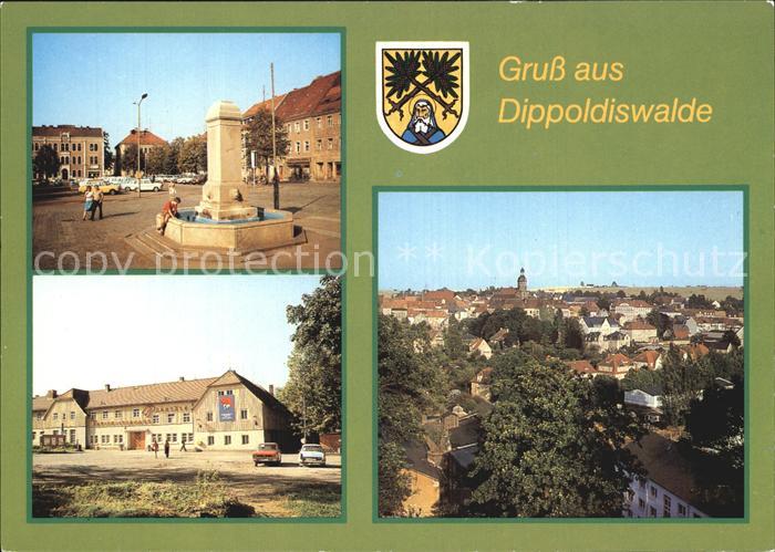 Dippoldiswalde Osterzgebirge Kreiskulturhaus Parksaele Platz des Friedens Denkma