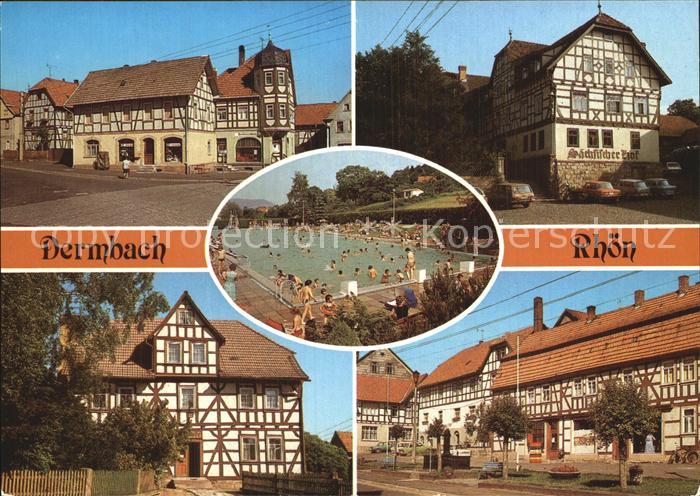 Dermbach Thueringen Rhoen Marktstrasse Hotel Saechsischer Hof Apotheke