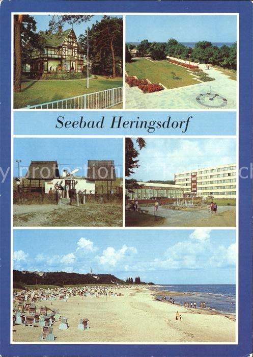 Heringsdorf Ostseebad Usedom Jugendherberge Herbert Tschaepe Promenade Sonneuhr