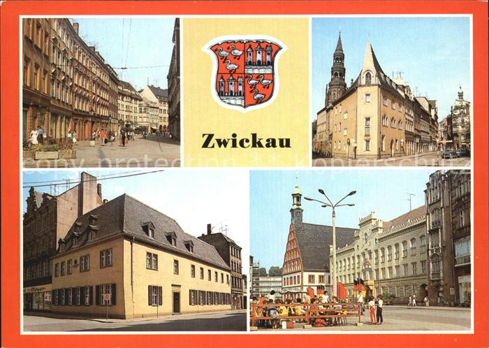 Zwickau Sachsen Schiffchen Robert Schumann Haus Rathaus Gewandhaus