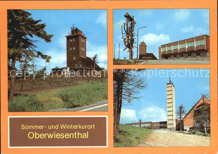 Oberwiesenthal Erzgebirge Wetterwarte Fichtelberg HO Gaststaette Fichtelberghaus