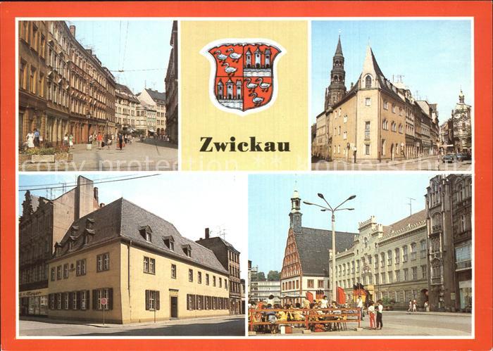 Zwickau Sachsen Schiffchen Robert Schumann Haus Rathaus Gewandhaus