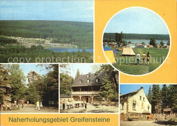 Ehrenfriedersdorf Erzgebirge Greifenbachstauweiher Zeltplatz Greifensteine Bergb