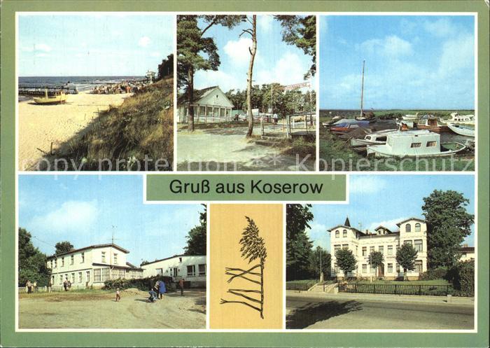 Koserow Ostseebad Usedom Strand Campingplatz Bootshafen Achterwasser Rat der Gem