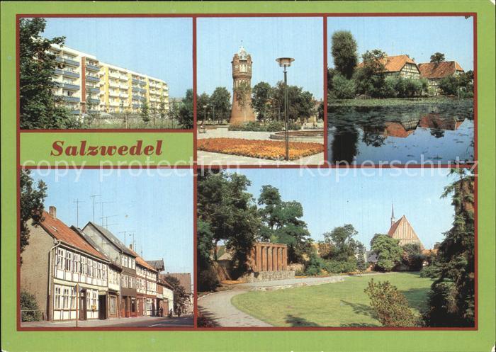 Salzwedel Friedensberg Wasserturm Pfefferteich Burggarten