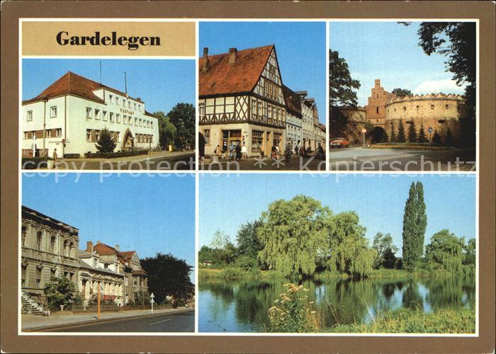 Gardelegen Hauptpostamt Rathausplatz Bahnhofstrasse Stadtgraben