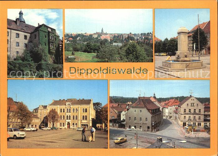 Dippoldiswalde Osterzgebirge Schloss Platz des Friedens Platz der Jugend