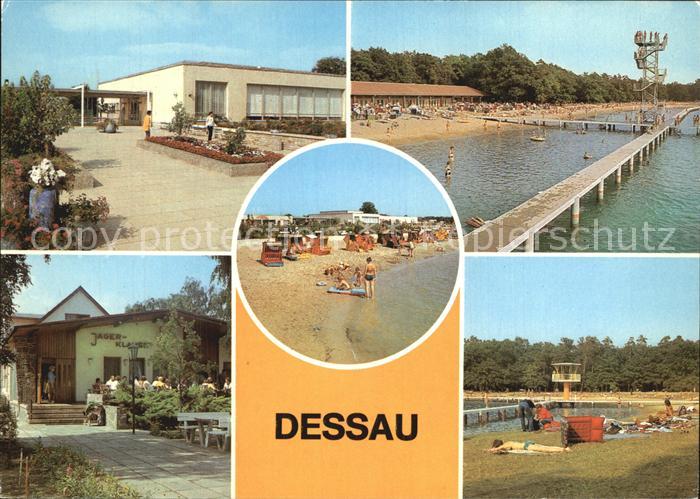 Dessau-Rosslau Waldbad Freundschaft Strandbad Adria HO Gaststaette Jaegerklause